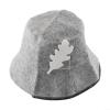 Felt Sauna Hat, Authentic Bath House Accessory, Comfortable and Secure Fit, Quick Water Absorption (grey) view 3
