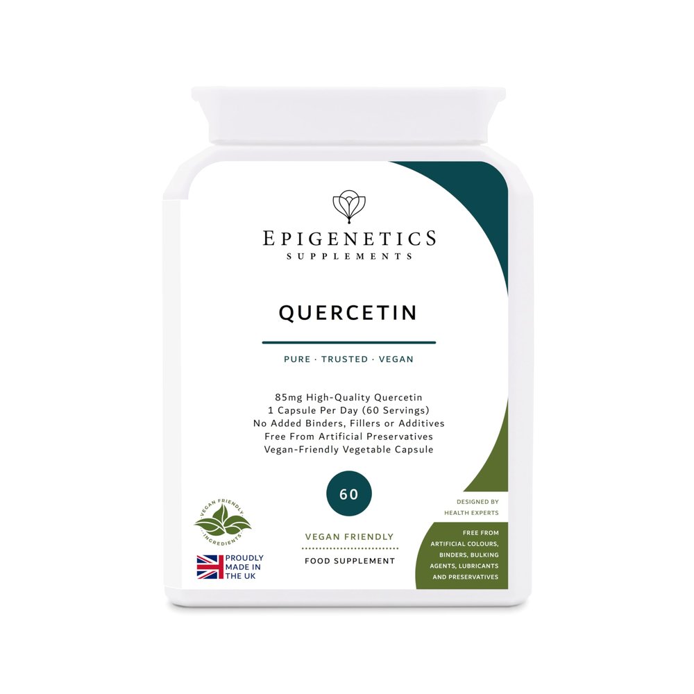 Quercetin 85mg | 60 Capsules, Vegan Friendly UK Made | 1 Capsule Daily (2 Month Supply) | Immune Health Natural | Easy Swallow, No Artificial Fillers