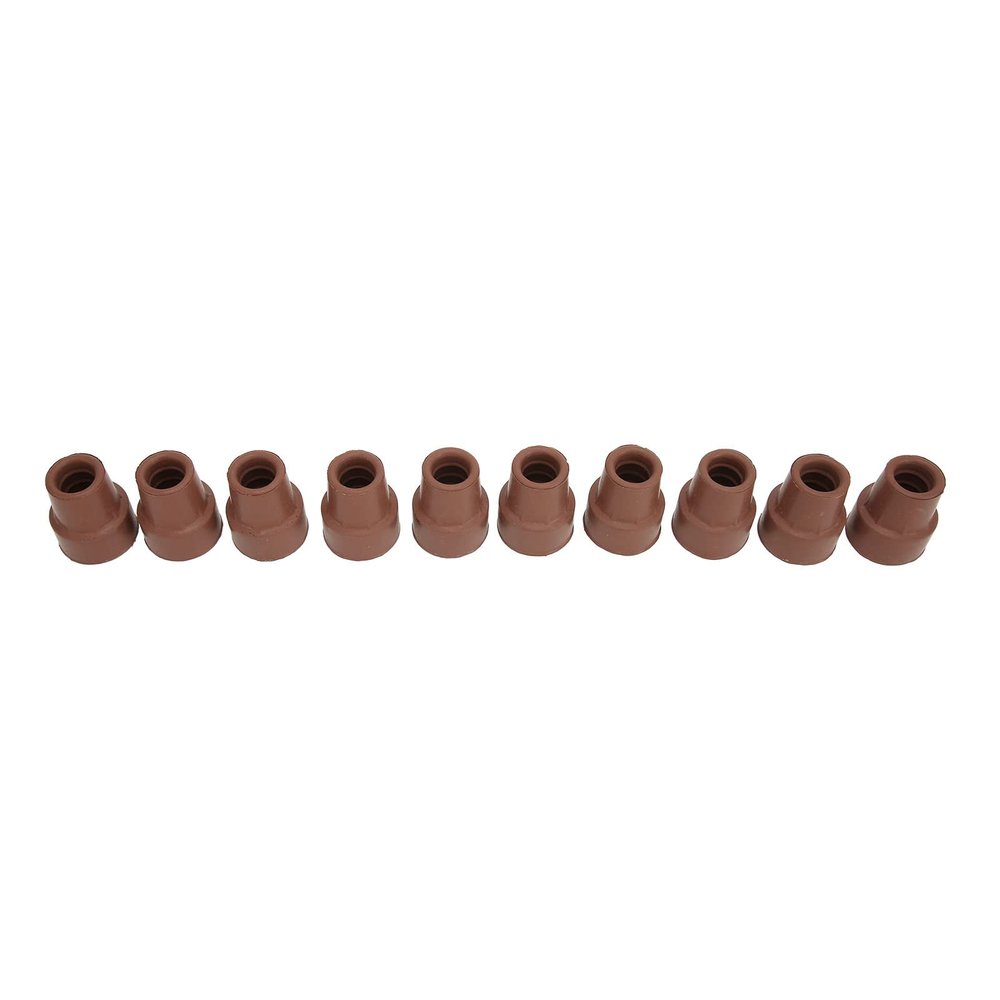 19mm Rubber Crutch Tip, Slip-proof Walking Cane Foot Kit for Deep Slot Grip, Metal Washer, 10pcs Replacement with Premium Material