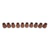 19mm Rubber Crutch Tip, Slip-proof Walking Cane Foot Kit for Deep Slot Grip, Metal Washer, 10pcs Replacement with Premium Material view 1