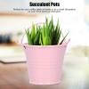 10PCS Small Metal Buckets Tin Bucket Containers Decorative Buckets with Handle Flower Pot for Party Wedding Decorations Easter 4 * 5.5 * 6in (4 * 5.5 * 6 inch) view 3