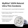 MyBliss Ultra Thin Condoms, 100% Natural Rubber Latex (Pack of 24) - Vegan-Certified, Triple Tested for Safety, CE Certified and Regulated view 2