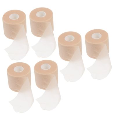 minkissy 6rolls Kinetic Tape Slip Prevention Sponge Sports Wrap Tape for Skin Elastic Sports