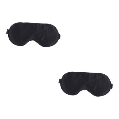 FRCOLOR 2pcs Blackout Blindfold Eye Mask Silk Sleeping Eyeshade for Snoring Nighttime Sleep Mask Nose Bridge for Women Men