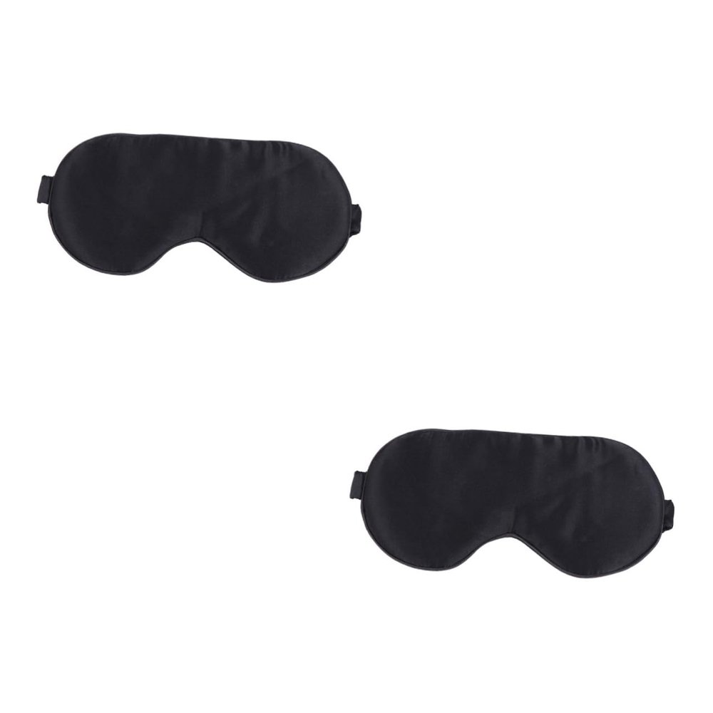 FRCOLOR 2pcs Blackout Blindfold Eye Mask Silk Sleeping Eyeshade for Snoring Nighttime Sleep Mask Nose Bridge for Women Men