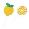 KOMBIUDA 24pcs Lemon Cupcake Toppers Double-sided Glitter Decor for Fruit-themed Parties Showers and Birthdays for Cake Decoration and Festive Celebrations view 1