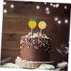 KOMBIUDA 24pcs Lemon Cupcake Toppers Double-sided Glitter Decor for Fruit-themed Parties Showers and Birthdays for Cake Decoration and Festive Celebrations view 4