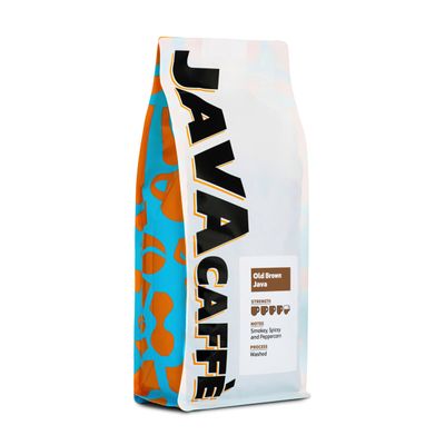 Java Caff Old Brown Java Coffee Beans 1kg, 100% Arabica Freshly Hand Roasted Speciality Blend, Resealable Bag
