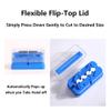 Pill Cutter, Rectangular Plastic Pill Dispenser Adjustable Tablet Splitter for Medicine Vitamin Supplement (Blue) view 4