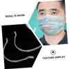 Gatuida 12pcs Mouth and Nose Bracket Strip Face Support Strap Face Strip for Reusable for Clip and Extender Strap Use view 2