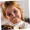 minkissy Removable Hip Hop Teeth Grills Punk Fake Teeth Gold Fangs for Halloween Costume Parties view 4
