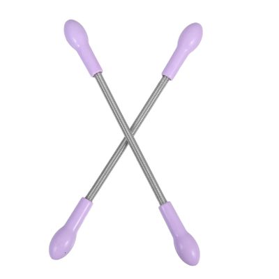 Gogogmee 4pcs Portable Facial Hair Remover Eyebrow Epilator Spring Stick Hair Extraction Tool No Batteries Required Random Color
