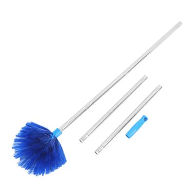 FUNOMOCYA Spider Web Cleaner Lightweight Steel Pole Extendable Brush for High Ceiling Fan Cleaning and Outdoor Cobweb Removal Efficient Dust Removal Tool Random Color