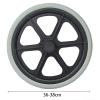 16-inch Manual Wheelchair Rear Wheel Accessories Solid Tire with Bearing Stable and Durable(Gray) view 2