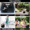 ASelected 17L Cleaning Caddy with Handle Cleaning Caddy Organiser Collapsible Storage Basket Multi Pocket Large Foldable Bucket for Indoor and Outdoor, Easy to Clean and Carry (Black) view 3