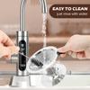 Pour Over Coffee Dripper With Cleaning Brush,Upgraded Double Micro Mesh Filter with Cup Stand,Stainless Steel Coffee Filter,Reusable Coffee Filter,Pour Over Coffee Maker(3-4cup) view 4
