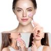 2 PCS Gua Sha Stone,Guasha Tool Face,Jade Roller Massage Skin,Face Rollers for Women,Facial Roller Relieve Firming Fine Lines,Rose Quartz Gua Sha Set Present for Beauty Enthusiasts view 4