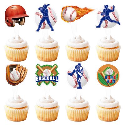 32 Pack Baseball Cupcake Toppers Sports Theme Baseball Cupcake Picks Baseball Sport Birthday Baby Shower Cupcake Decoration