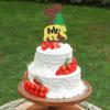 Ercadio 1 PCS Camper Themed Cupcake Toppers One Tree Bear Cake Picks Happy Camping Cake Decorations for Weekend Outdoor 1st Camper Woodland Lumberjack Theme Birthday Party Supplies view 3