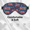 Salelf Fire Truck 1 Sleep Mask Double-Sided Eye Mask Soft Adjustable Sleeping Eye Covers for Sleeping Perfect Shading Reduce Eye Edema view 3