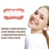 Clip in Veneers Teeth 1 Pair Instant Veneers Dentures Adhesives, Temporary Denture Silicone Top and Bottom, Fake Teeth Covers The Imperfect Teeth for Man and Women Adults view 3