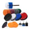 24 Piece Power Cleaning Brush Attachment Set Scrub Brush With Extend Long Attachment For Tile Sealants Bathtub Sinks Floor Wheel view 1