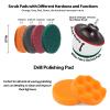 24 Piece Power Cleaning Brush Attachment Set Scrub Brush With Extend Long Attachment For Tile Sealants Bathtub Sinks Floor Wheel view 4
