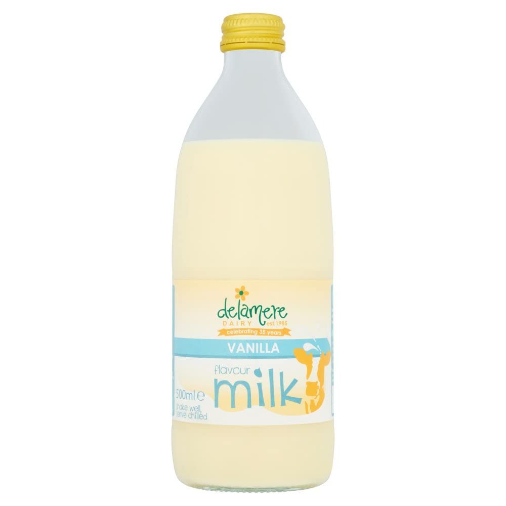Delamere Dairy Vanilla Flavour Milk 500ml  Pack of 1