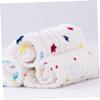 Abaodam 4pcs Nutrition Towel Saliva Towel Feeding Soft Cotton for Face Newborn Use Random Color view 2