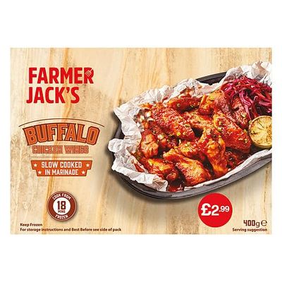 Farmer Jacks Buffalo Wings PM 2.99 400g  Pack of 1