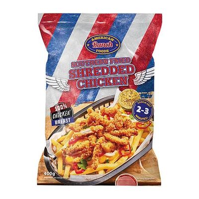 American Ranch Foods Southern Fried Shredded Chicken 400g 400g  12
