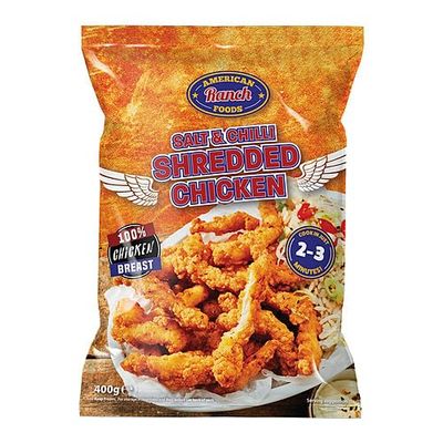 American Ranch Foods Salt & Chilli Shredded Chicken 400g 400g  12