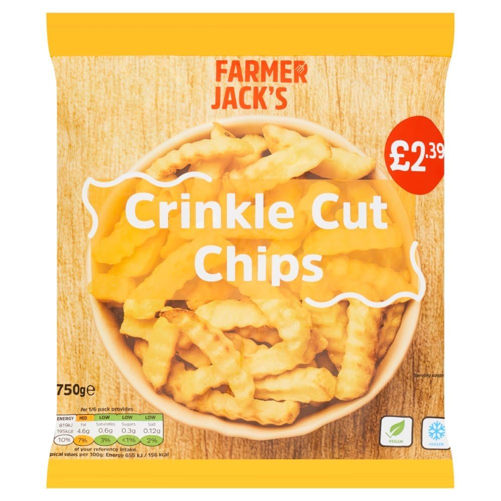Farmer Jack's Crinkle Cut Chips 750g 750g  Pack of 1