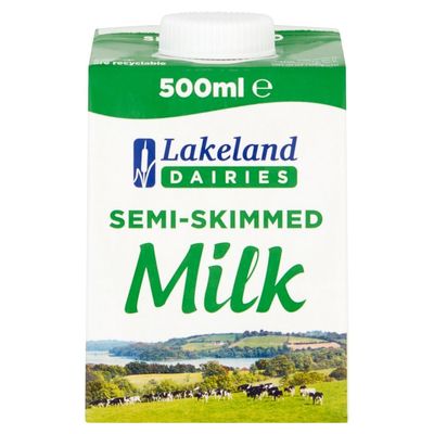 Lakeland Dairies Semi-Skimmed Milk 500ml 500ml  12  1