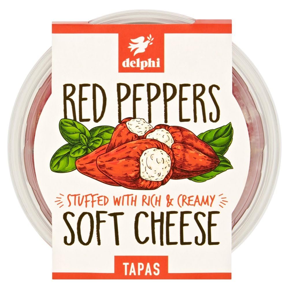 Delphi Red Peppers Soft Cheese Tapas 135g 135g  6