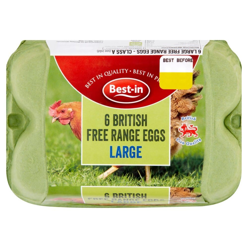 Best-in 6 British Free Range Eggs Large  Pack of 1