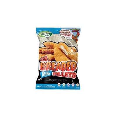 Meadowvale Breaded Chicken Mini Fillets 1Kg  10