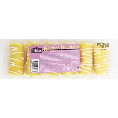 Cabico Lemon Mini Rolls 150g Pack of 1