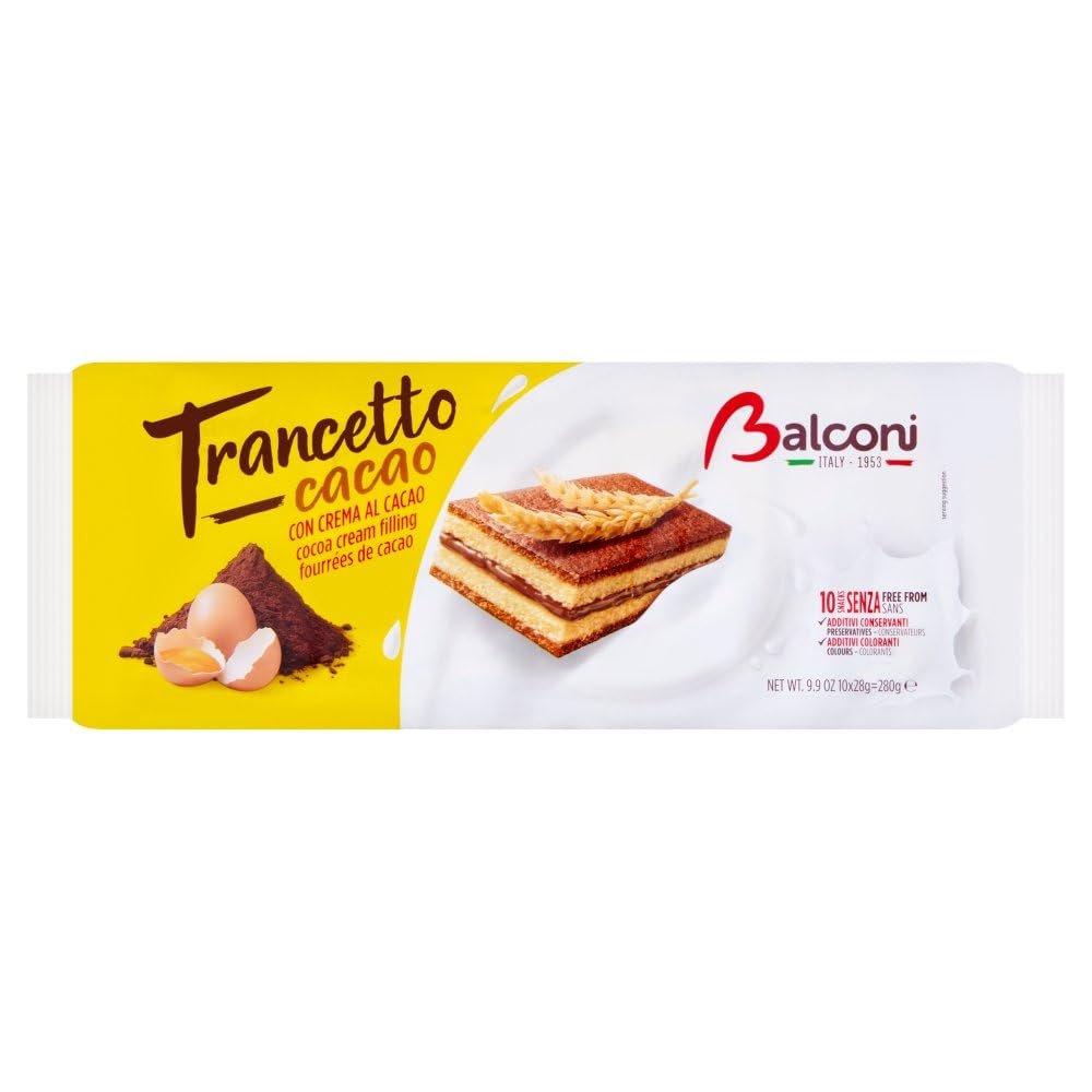 Balconi Trancet Cacao 10 x 28 = (280g)  Pack of 1