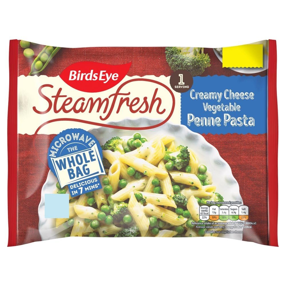 Birds Eye Steamfresh Creamy Cheese Vegetable Penne Pasta 350g 350g  8