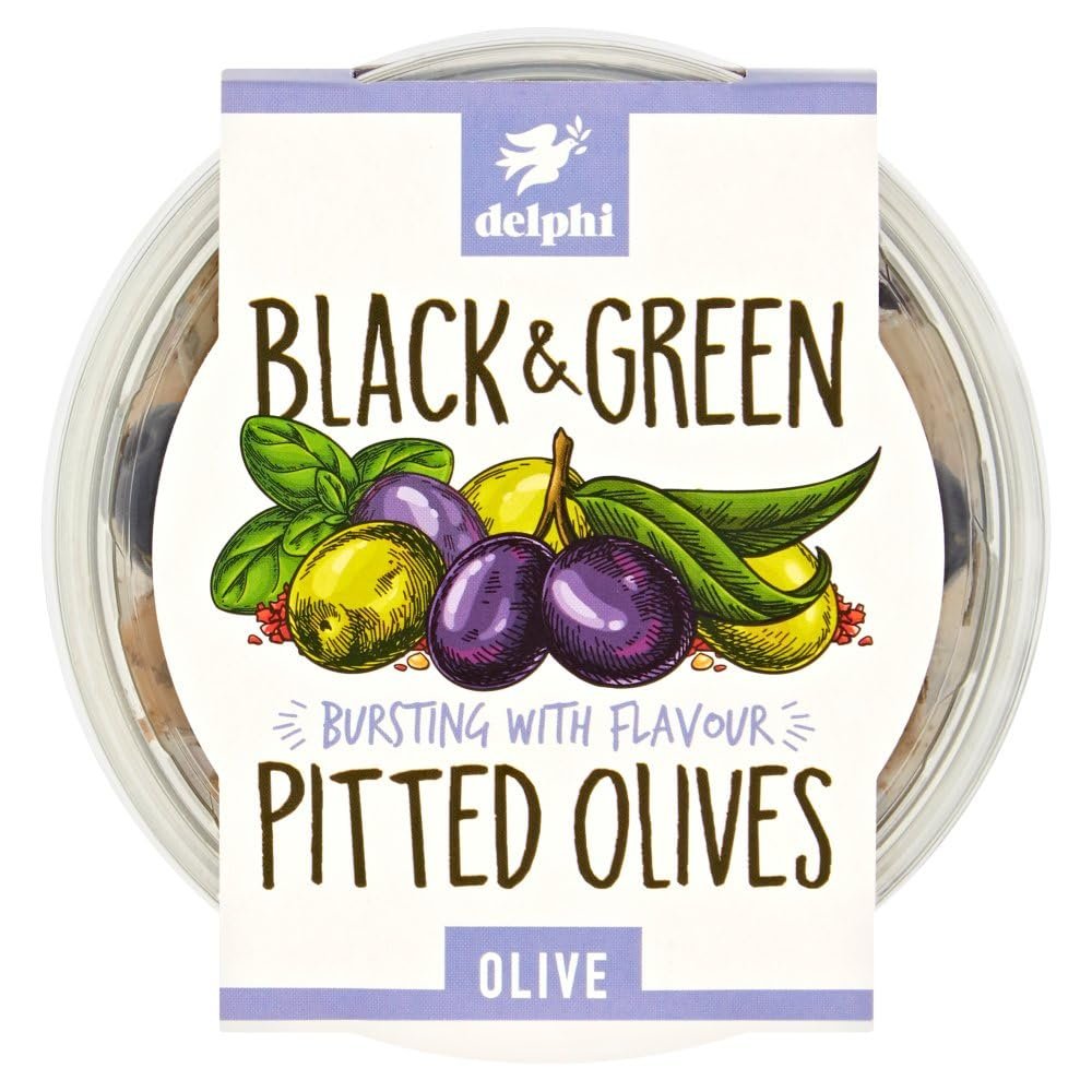 Delphi Black & Green Pitted Olives Olive 160g 160g  6