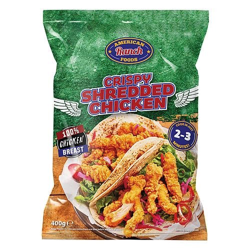 American Ranch Foods Crispy Shredded Chicken 400g 400g  1