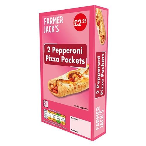 Farmer Jack's 2 Pepperoni Pizza Pockets 240g 240g  12