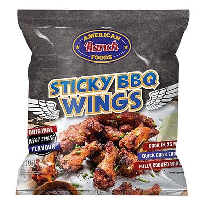 A/Ranch BBQ Wings 500g  12