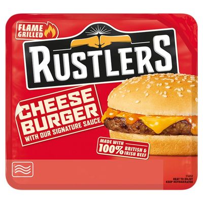 Rustlers Flame Grilled Cheese Burger 132g 132g  4