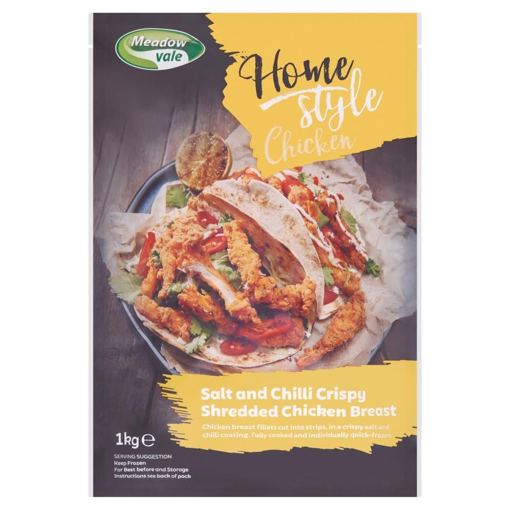 Meadow Vale Salt and Chilli Crispy Shredded Chicken Breast 1kg 1Kg  1