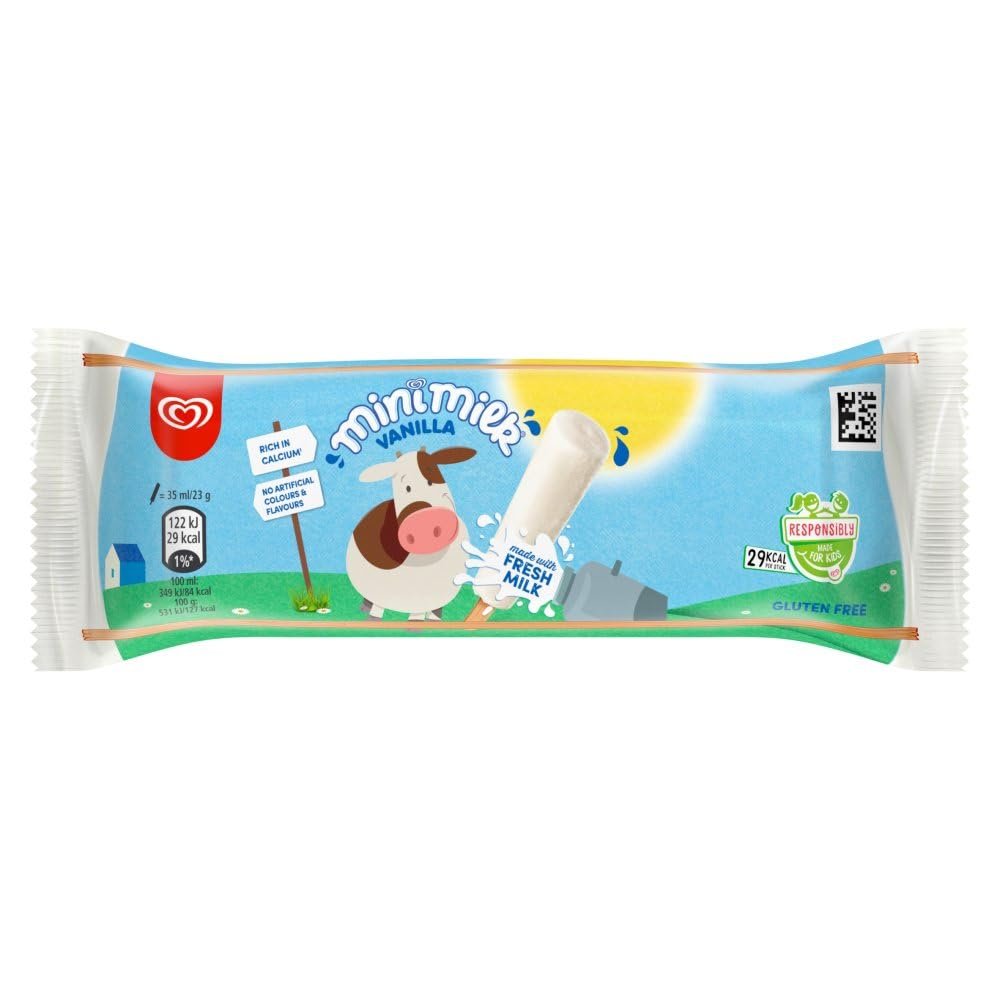 Heartbrand Mini Milk Ice Cream Lolly Vanilla 35ml 35ml  44  1