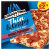 Chicago Town Thin & Crispy Double Pepperoni Pizza 305g (PMP) 305g 6 view 1