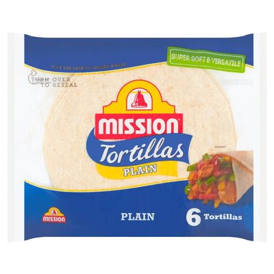 Mission 6 Tortillas Plain 368g 6pk  6
