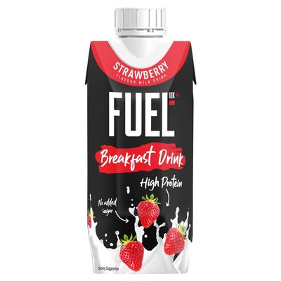 FUEL10K Strawberry Flavour Milk Drink 330ml 330ml 8 1
